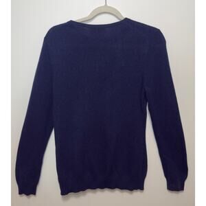 NWT Charter Club - Dark Navy Cashmere Crewneck Sweater  - Size Medium